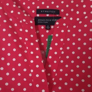 Jones New York Polka Dot Top